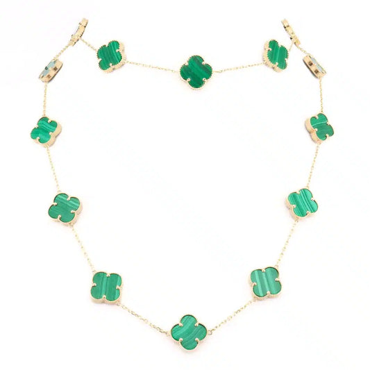 GREEN CLOVER NECKLACE